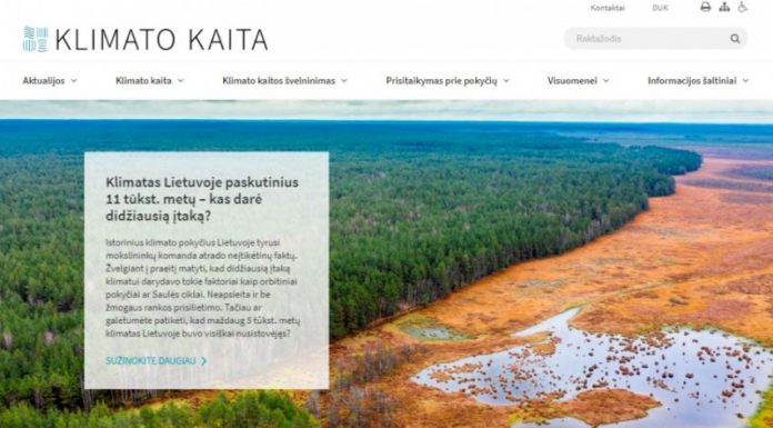 Visuomenei – naujas portalas apie klimato kaitą