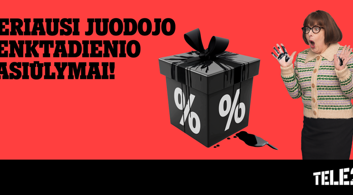 Su „Tele2“ „Juodasis penktadienis“ tęsis visą savaitę: šventiniai pasiūlymai jums ir jūsų artimiesiems